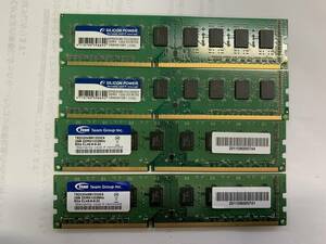 124★中古品 デスクトップPC用メモリーDDR3 2GB x4枚 計8GB中古動作確認済み★