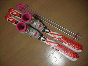  ребенок / Junior * карвинг-лыжи комплект * доска NISHIZAWA 110cm/ ботинки Hart 22cm*USED