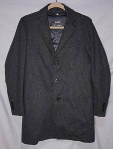 SHIPS WOOL CHESTER COAT 3DeFX+ size：S シップス ライナー付き チェスターコート アウター グレー 114-15-0227-11430