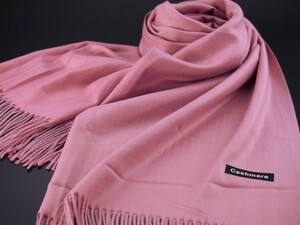 blakafee #AC-M108 極上 カシミア【ロータスピンク/無地】大判 マフラー/ストール ＃High Quality Cashmere Collection＃