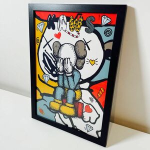 【黒額付きポスター】KAWS(カウズ)12ベアブリック(A4サイズ)