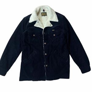 ラングラー　wrangler wrange coat ボアジャケット　ネイビー　コーデュロイ ランチコート ボア L 