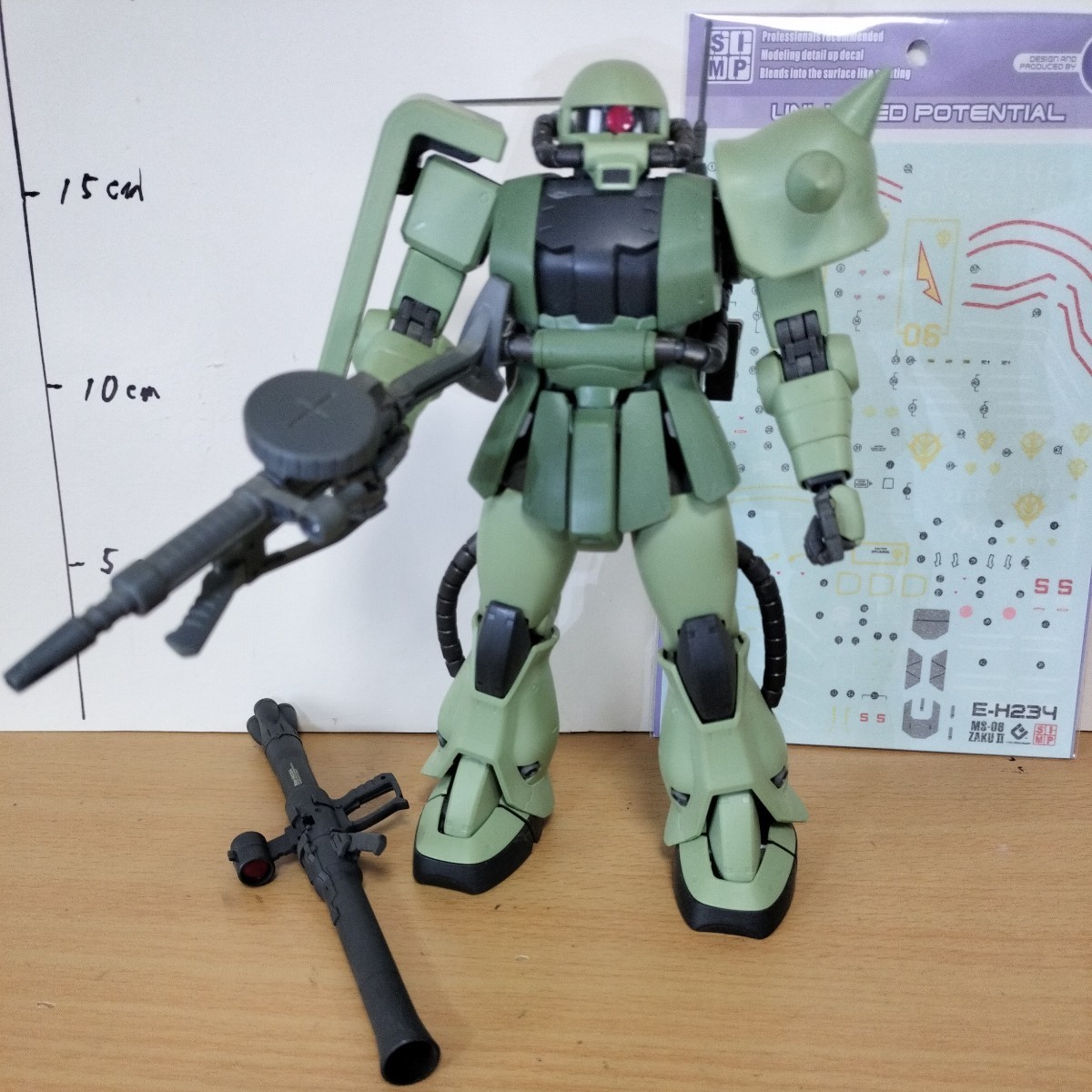 MG 1/100 Premium Bandai Limited Zaku Minelayer, lackiertes Fertigprodukt, Gundam Junk Gunpla HG Johnny Ridden RG Figur Zaku II Mine, Charakter, Gundam, Fertiges Produkt