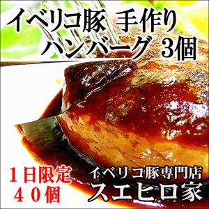 イベリコ豚 100% ハンバーグ 3個×110g 冷凍 お取り寄せ レシピ作り方 ギフト