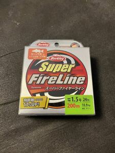 新品 バークレイ スーパーファイヤーライン 1.5号 24lb グリーン 200m PEライン BERKLEY SUPER FIRE LINE ファイヤーライン c