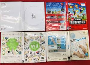 マリオパーティ 9 newマリオブラザーズ Wii sports はじめてのWii 即落札!! 4本 セット