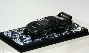 【INNO64】1/64 LB-WORKS フェラーリ F40 マットブラック（限定生産商品№ IN64-LBWKF40-HKTS23 )ダイキャスト製のミニカー