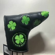 ブラッククローバー BLACK CLOVER ALL OVER PUTTER COVER ピン型 パターカバー　マジックテープ式　ブラック　ライム_画像2