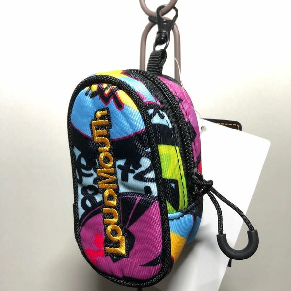 LOUDMOUTH ラウドマウス　ボールポーチ　ボールケース　2個収納　LM-BC0001 317:Tags Neon
