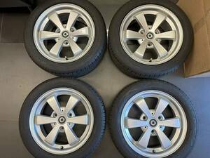 ★美品 4本SET★ MCC スマート フォーツー Ⅱ 451 ターボ 純正 程度良好品 メルセデス ベンツ 175/55R15 195/50R15 国産タイヤ バリ山