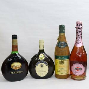 【4本セット】ワイン各種（マルティーニ ロゼ 9.5％ 750ml 等）X24A150106