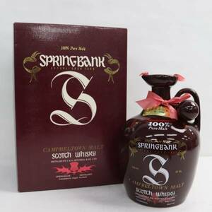 1円~SPRINGBANK（スプリング バンク）43% 750ml 赤陶器（重量1350g）G23L060054