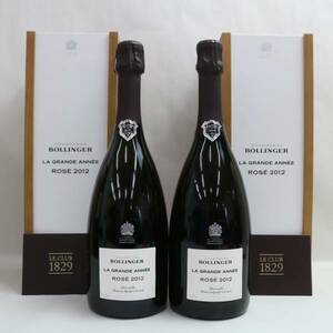 【2本セット】BOLLINGER（ボランジェ）ラ グランダネ ロゼ 2012 12％ 750ml T24A230128