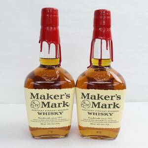 【2本セット】Maker’s Mark（メーカーズマーク）レッドトップ 45％ 700ml X24A230003