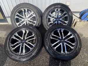 ★富山発　ハイエース着用　AKUT　ZEROBREAK-S　17インチ　アルミ　DUNLOP　RV503　215/60R17　2023年製　ラジアル　直接引取可　売切り