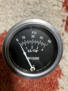 1960’s Rochester oil pressure gauge ビンテージ　ロチェスター　油圧計　オイルプレッシャーゲージ　0-60psi ショベル　パン　ナックル