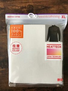 最終値下げ【新品】極暖ヒートテックコットンタートルネックT(九分袖) (エクストラウォーム