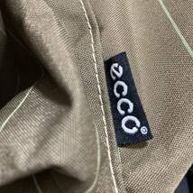 ecco エコー メンズ レディース トートバッグ ボストンバッグ 旅行カバン 緑 モスグリーン 布地 ナイロン ストライプ 大容量 ブランド_画像7