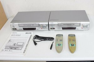 ○サンヨー ビデオデッキ VZ-HG502　2台セット リモコン付