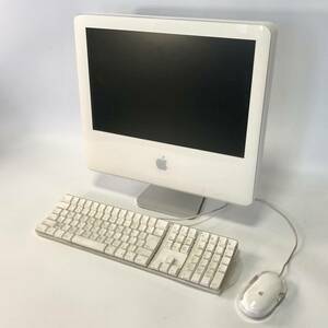 Apple iMac 5G（M9844J/A1058/動作確認済/現状HDD欠/17インチ液晶/2005年/元箱付/JUNK）