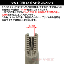 ◆送料無料◆ リアルタイプ GBB AK47用 MAGPUL MOE タイプ バトル グリップ FDE ( マグプル AK74 BATTLE GRIP_画像3
