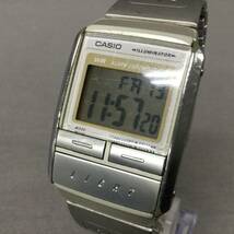 060118 252836 CASIO カシオ A200 デジタル ヴィンテージ メンズ 腕時計 シルバーカラー 稼働品 _画像1