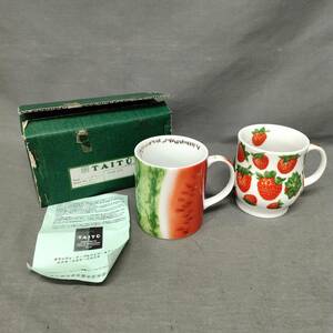 060130 253836 TAITU タイトゥ MUG SET マグ セット マグカップ FRUITS フルーツ 食器 洋食器 インテリア 2点 セット ペア 箱付き