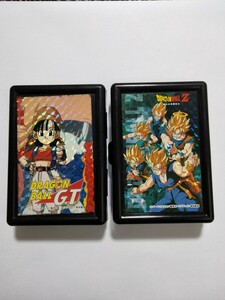 ドラゴンボール カードダス ケース　2個　パン　孫悟空　孫悟飯　ベジータ　トランクス　孫悟天DRAGON BALL Z GT