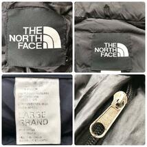 ノースフェイス/希少XL相当/THE NORTH FACE ヌプシ 肉厚 最高級ダウンジャケット コート ブラック 黒 メンズ レディース_画像8