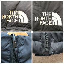 ノースフェイス/希少XL相当/THE NORTH FACE ヌプシ 肉厚 最高級ダウンジャケット コート ブラック 黒 メンズ レディース_画像9