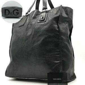 【激レア/美品】ドルチェアンドガッバーナ DOLCE&GABBANA メンズ ビジネス A4可 ハンドバッグ トート スタッズ レザー ブラック 黒 書類鞄