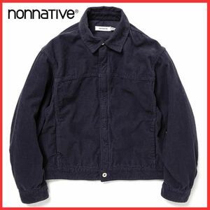 美品 nonnative ノンネイティブ 21SS TRUCKER JACKET COTTON CORD OVERDYED コーデュロイ ジップ トラッカー ジャケット ブルゾン コート 2