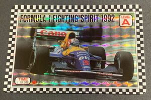 1992 Amada Formula 1 Fighting Spirit Nigel Mansell Refractor 5 Williams Renault F1 ナイジェル・マンセル　リフラクター　ルノー