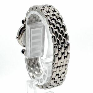 動作品 CARITA PARIS 腕時計 ラウンド クォーツ quartz 2針 Swiss ブラックフェイス シルバー 黒 銀 カリタ Y301の画像5