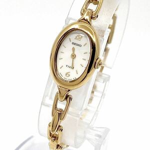 SEIKO TISSE 腕時計 ブレスウォッチ オーバル バーインデックス クォーツ quartz 2針 ゴールド 金 セイコー ティセ Y310