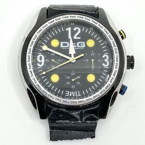 DOLCE&GABBANA TIME クロノグラフ 腕時計 3針 クォーツ quartz ブラック 黒 ドルチェ&ガッバーナ ドルガバ D&G Y376