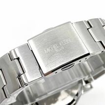 MICHEL KLEIN 腕時計 クロノグラフ クォーツ quartz ネイビー シルバー 紺 銀 ミッシェルクラン Y377_画像6