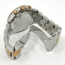 MICHAEL KORS 腕時計 クロノグラフ デイト ラウンド ローマン 3針 クォーツ quartz コンビ ゴールド シルバー 金銀 マイケルコース Y429_画像7