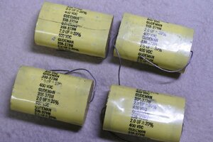 米国　GODEMAN　大型フィルムコンデンサ　NOS品　2.0UF/400V　4個セット　￥100スタート！！