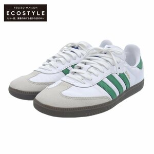 美品 adidas アディダス サンバ ローカットスニーカー メンズ ホワイト US 9 1/2 27.5cm ID1024