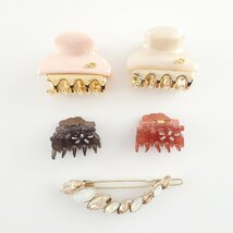 【1円】acca アッカ ヘアアクセサリーまとめ売り 計22点 ヘアクリップ ヘアゴム イヤリング ネックレス 破損品 ジャンク品_画像6