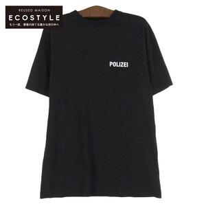 VETEMENTS ヴェトモン POLIZEI 半袖Tシャツ トップス メンズ ユニセックス ブラック S UAH21TR511