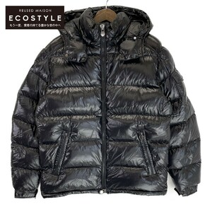 新品/国内正規/22年製 MONCLER モンクレール MAYAマヤ フード付ダウン ジャケット 4 ブラック メンズ