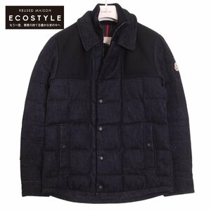 MONCLER モンクレール 17AW ネイビー CLOVIS クロヴィス ダウンジャケット ネイビー O ジャケット コットン メンズ 中古