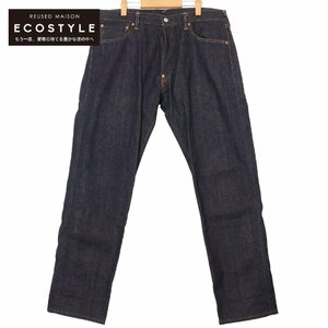 1円 EVISU エヴィス 2000 No2 ストレート デニムパンツ ボトムス 36 ブルー メンズ