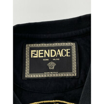 国内正規/22SS FENDACEフェンダーチェ FY1144 AKDV Fendace Logo Tee ロゴ 半袖Ｔシャツ L ブラック レディース_画像4