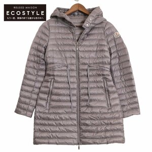 MONCLER モンクレール 15年製 グレー バーベル フーディダウンコート グレー O コート ナイロン レディース 中古