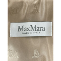 美品/22年製 Max Mara マックスマーラ 473608236 テディベア アルパカ x シルク ケープ ポンチョ/ ジャケット ベージュ レディース_画像4