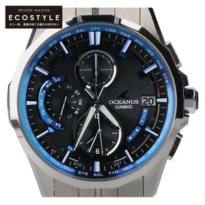 美品 CASIO カシオ OCW-S3000-1AJF Manta OCEANUS オシアナス マンタ マルチバンド6 タフソーラー電波 腕時計 シルバー