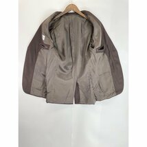 1円 ARMANI COLLEZIONI アルマーニコレッツォーニ ブラウン 1B60C0 ウールシルク グレンチェック 2B ジャケット ジャケット 46／R M メンズ_画像3